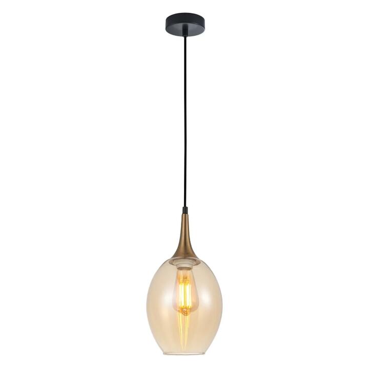 BROTE Pendant Lamp Light Interior ES 72W Bronze Amber Wine Glass OD180mm x H340mm