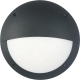 Bulkhead Wall Light Lamp 12W Round Black 4000K IP66 OD300mm Eyelid 500LM