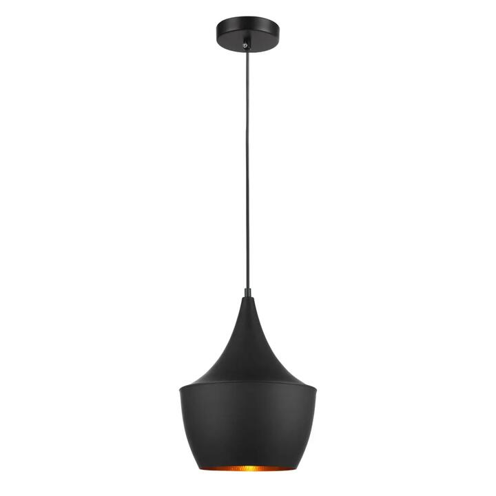 CAVIAR Pendant Lamp Light Interior ES Black Angled Bell OD250mm