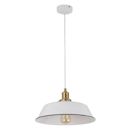 CEREMA Pendant Lamp Light Interior ES 40W White Angled Dome OD360mm
