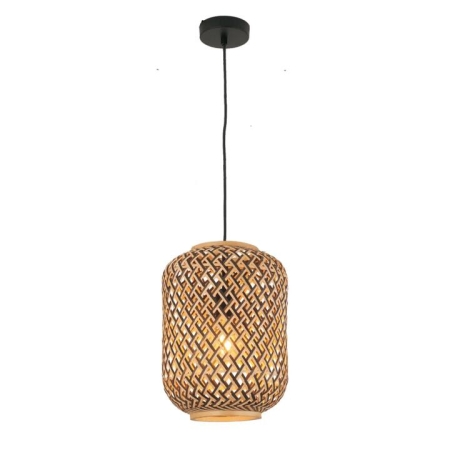 CESTA Pendant Lamp Light Interior ES 40W Cylinder Bamboo Cage OD250mm X L360m