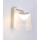 CHESTER Wall Light Interior Surface Mounted Adjustable 6W Slant Clear PS Shade 5000K with White 480LM