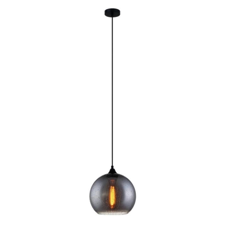 CHUVA Pendant Lamp Light Interior ES Smoke Black (Glass) Wine Glass with Raindrop OD250mm