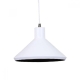 Benson Classic Metal Cone Cord Drop Pendant Light Lamp - Matte White Gold Inside