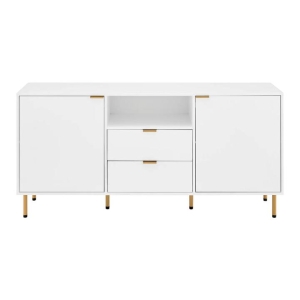 Christian Buffet Unit Sideboard Storage Cabinet - White - White