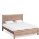 Bed Frame King Size in Solid Wood Veneered Acacia Bedroom Timber Slat in Oak