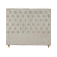 Bed Head Double Size French Provincial Headboard Upholsterd Fabric Beige
