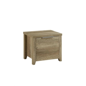 Bedside Table 2 drawers Storage Table Night Stand MDF in Oak