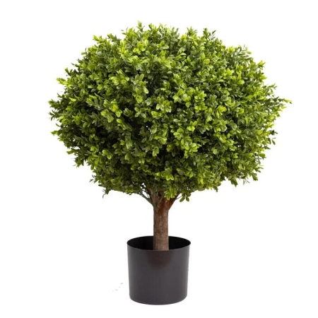 Glamorous Fusion Boxwood Ball 70cm Artificial Faux Plant Tree Decorative In Pot Green