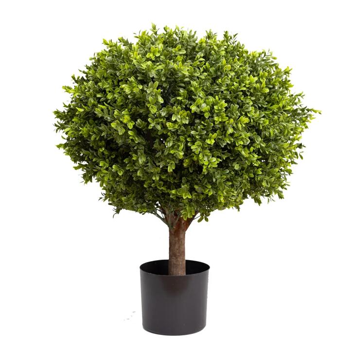 Glamorous Fusion Boxwood Ball 70cm Artificial Faux Plant Tree Decorative In Pot Green