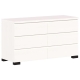 Charles Modern Wooden Chest Of 6-Drawer Dresser Storage Cabinet White