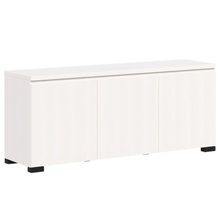 Charles Modern Wooden 3-Door Sideboard Buffet Unit Storage Cabinet White