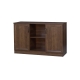 Maestro Furniture Cairo Wooden 2-Door Sideboard Buffet Unit Storage Cabinet Dark Walnut