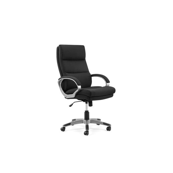 Brooklyn Fabric Office Computer Working Task Chair Black - Black