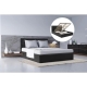 Bed Frame Siena Gas Lift Collection Black Queen - Queen