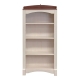 Maestro Furniture Basil Wooden 5-Tier Display Shelf Bookcase Storage Cabinet Antique White