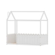 Bed Frame Wooden Kids House Single Frame White KORI