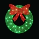 Christmas Lights 60cm Motif 50 LED Solar Wreath Xmas Decorations