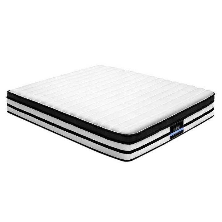 Bedding Rostock Euro Top Pocket Spring Mattress 27cm Thick - Queen