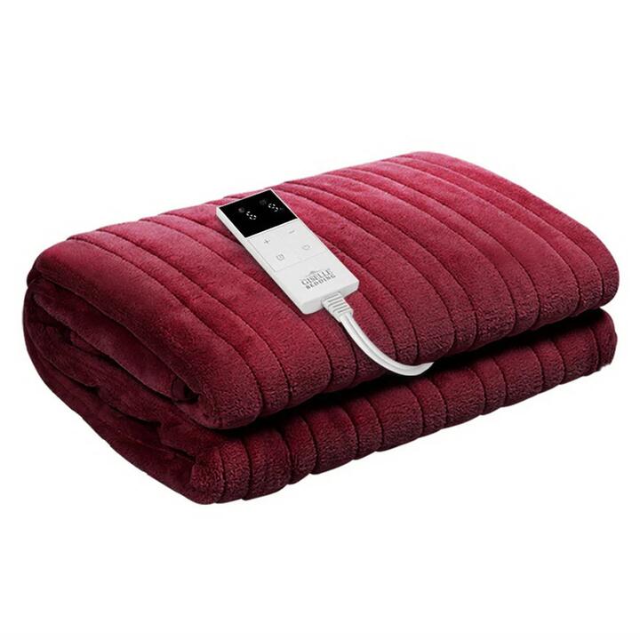 Bedding Electric Throw Blanket - Burgundy