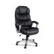 8 Point PU Leather Reclining Massage Chair - Black