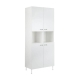 Maestro Furniture Ashley Collection 10-Cube Display Bookcase With 4-Doors - White