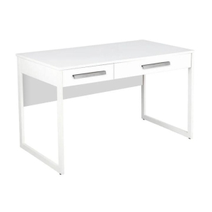 Maestro Furniture Ashley Computer Study Writing Home Office Desk W/ 2-Drawers - White