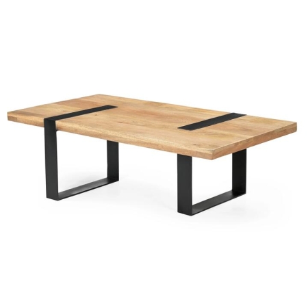 Aline Reclaimed Hardwood Rectangular Coffee Table - Natural