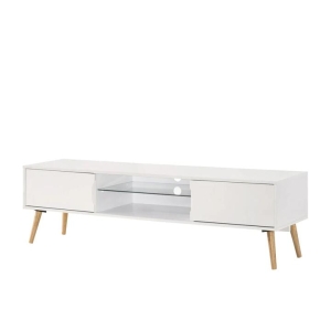 Design Square Avent TV Stand Entertainment Unit W/ 2-Drawers 160cm - White/Oak