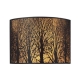 Avery Classic Wall Light Interior Surface Mounted SESx2 Curved Aged Bronze Laser Cut
