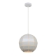Amy Modern Pendant Lamp Light ES Matte White Tiled Wine Glass