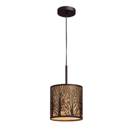 Avery Classic Pendant Lamp Light ES Aged Bronze With Amber Small Round