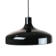Ariella Classic Elegant Cord Drop Dome Pendant Light Lamp - Black