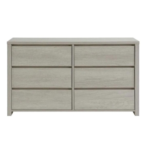 Alta Wooden Chest of 6-Drawers Dresser Storage Cabinet - Dusky Oak