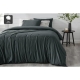 Aesop Stone Wash 100% Cotton Quilt Cover Set - Charcoal