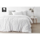 Aesop Stone Wash 100% Cotton Quilt Cover Set - White
