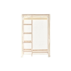 Bamboo Fabric Wardrobe Clothes Organiser Hanger - Beige - Beige