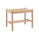 Amber Wooden Kitchen Dining Bench Chair Stool Rattan Seat Small - Oak/Natural - Oak / Small