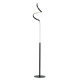Allison LED Elegant Modern Spiral Floor Lamp Light - Black