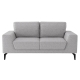 Amigos 2-Seater Fabric Lounge Sofa with Solid Wooden Frame - Grey