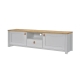 Anera Wooden TV Stand Entertainment Unit 180cm - Oak/Light Grey