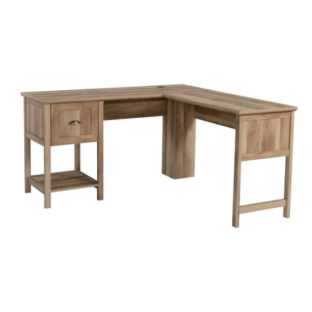 Maestro Furniture Axel L-Shaped Corner Computer Study Home Office Desk - Rustic Oak