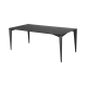 Raimon Furniture Alexandra Modern Rectangular Kitchen Dining Table Ceramic Metal Frame 200cm - Nero