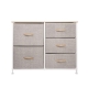 5-Tier Chest Of Drawer Storage Cabinet - Beige