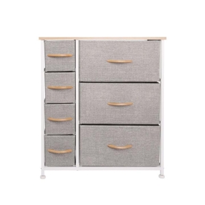 7-Tier Chest Of Drawer Storage Cabinet - Light Grey