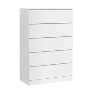 6 Chest of Drawers - PEPE White
