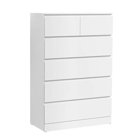 6 Chest of Drawers - PEPE White