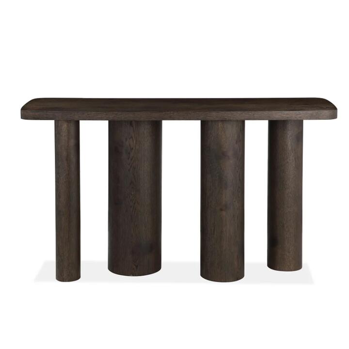 Raimon Furniture Angelo Wooden Dark Oak Veneer Hallway Console Hall Table Coffee