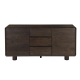 Raimon Furniture Angelo Wooden Dark Oak Veneer Buffet Unit Sideboard Storage Cabinet Coffee