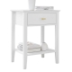 Arven Wooden Modern Nightstand Bedside Side Table 1-Drawer White